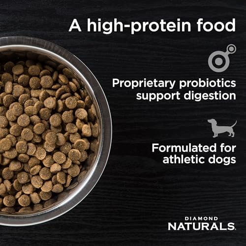 Diamond Naturals Extreme Athlete Adult Dry Dog Food, Chicken & Rice, 40lb