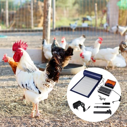 Automatic Chicken Coop Door, Remote Control Pet Gate with Timer, Solar Powered, Aluminum Alloy for Cats Dogs Chickens Geese, Waterproof IP65