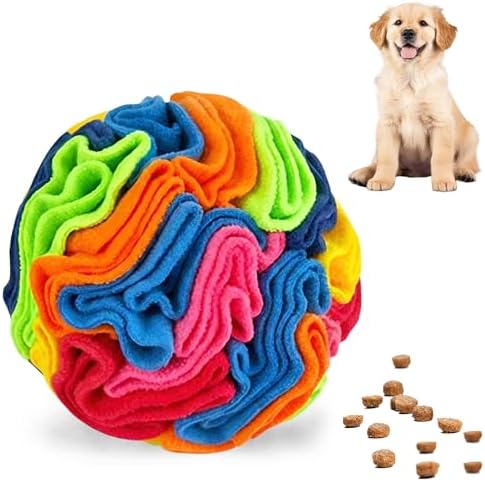 ABULL 5.9" Snuffle Ball for Dogs, Interactive Puzzle Toy & Slow Feeder