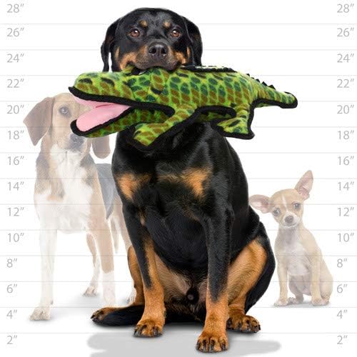 TUFFY® 2 Pack Alligator Hammerhead Ultra Durable Plush Dog Toys