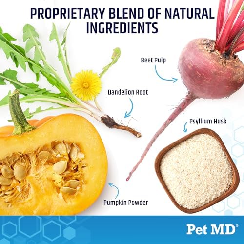 Pet MD EZ Gland - Dog Anal Gland Chews with Pumpkin and Fiber - 60ct