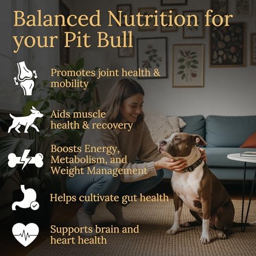 Multivitamins, Balanced Nutrition for Your Pit Bull, 90 Count, Made in The USA with Real Bacon