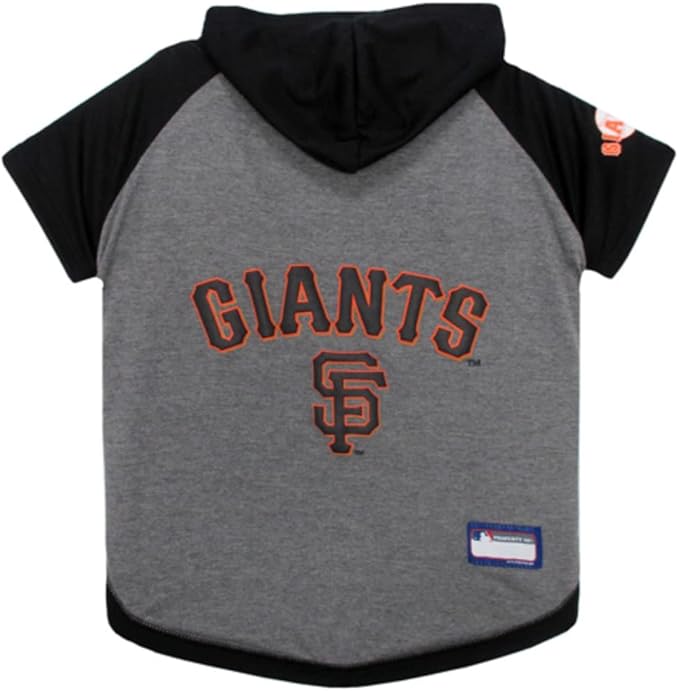 Pets First MLB Hoodie for Dogs & Cats - San Francisco Giants Dog Hooded T-Shirt, Medium. - MLB Team Color Hoody (SFG-4044-MD)