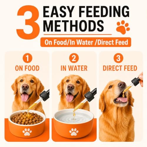Premium 5-Type Grass-Fed Liquid Collagen for Dogs & Cats Supplement - 120ml