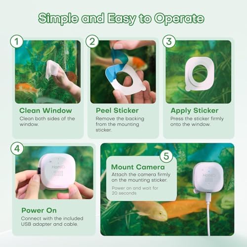 3MP Aquarium Reptile Camera Window Pet Security Camera