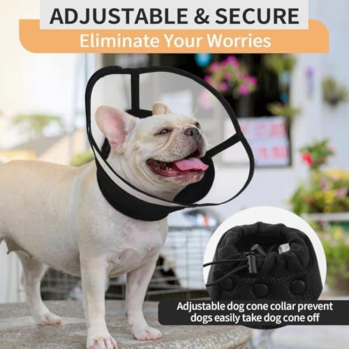 Allroaring Dog Cone Collar, Soft Dog Cones for Medium Dogs After Surgery