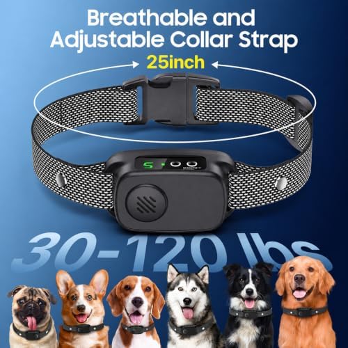 Dog Bark Collar, Automatic Bark Collar for Large Medium Dogs