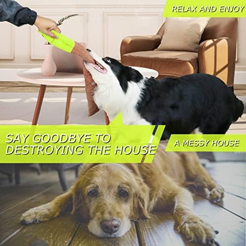 Squeaky Dog Toys Treat Dispensing Dog Puzzle Toys Stress Release Game for Boredom Enrichment Toys Stuffed Snuffle Toy Plush Puppy Chew Toy for Small Medium and Large Dogs