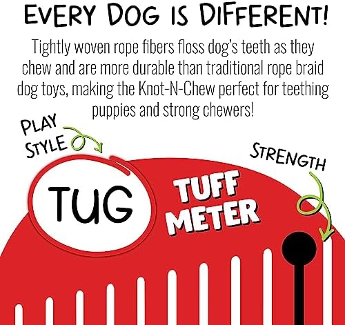 Jolly Pets Knot-N-Chew Small/Medium Gentle Tugger (Pack of 2)