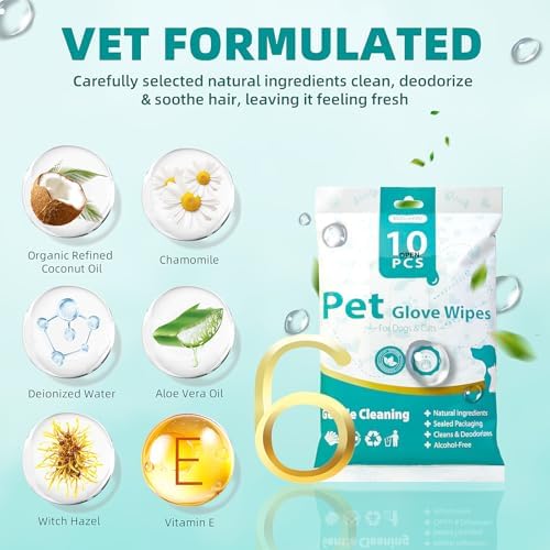 MEDUWEDU Coconut Eye & Coat Care Set – Eye Wipes + No-Rinse Glove Wipes