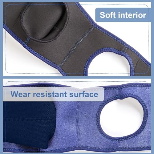 Coodeo Dog Recovery Suit, Cone Collar Alternative, Abrasion Resistant Dog Recovery Sleeve, Washable 2.5mm Thick and Waterproof, Pet Wounds Prevent Licking, Bite, Keep Dry（Purple，XL