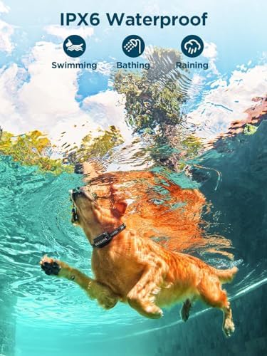 Wireless Dog Fence, GPS Wireless Dog Fence with 3 Warning Modes, Pet Containment System with AI Smart Signal, IPX7 Waterproof Electric Dog Fence for Outdoor