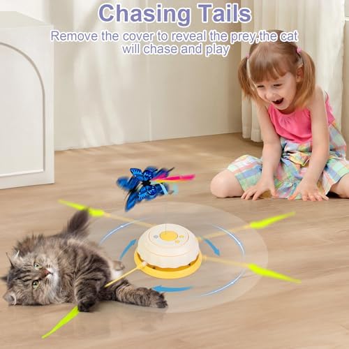 Interactive Cat Toys for Indoor Cats, Kitten Toys for Indoor Kittens,Yellow