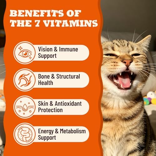 Cat Vitamins Treats with Taurine & Omega-3 13.05oz Chicken Taste