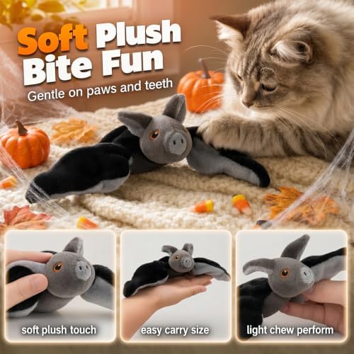 Flying Bat Toy for Dogs & Cats Flapping Wings Interactive Pet Toy (Parrot)