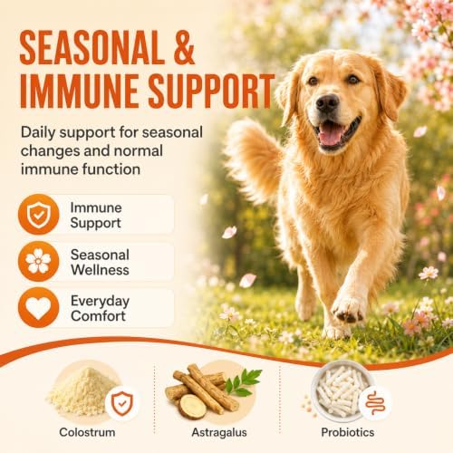 Dog Allergy Chews, Itchy Skin & Paw Licking Support, 120ct