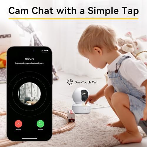 BoyKeep Indoor Camera - 2K Pet Camera, 5G/2.4GHz WiFi Cam for Baby Monitor with Phone App, 360° Pan & Tilt, 2-Way Audio, Color Night Vision, New for 2026 with 12s Free Cloud Storage