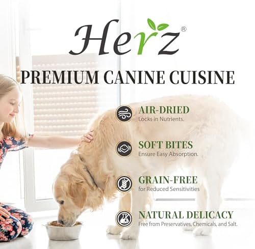 Herz Air-Dried Dog Food, Premium Chicken & Duck Liver Recipe, 1 lb