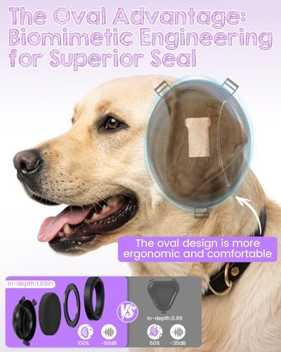 IAD Dog Ear Muffs Noise Protection – Noise Cancelling Dog Ear Muffs for Fireworks, Thunder & Anxiety