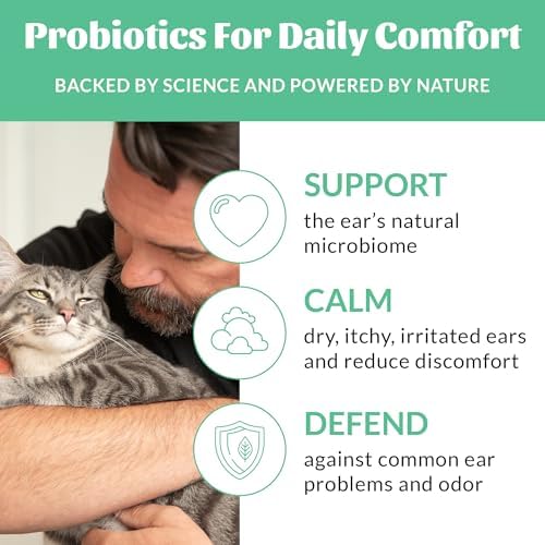 SKOUT'S HONOR Probiotic Cat Ear Cleaner, 4 oz