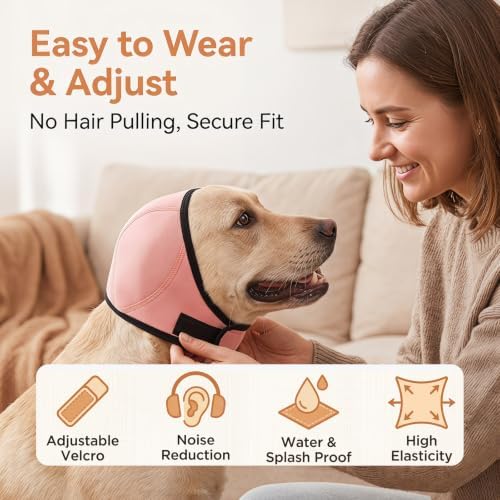 Dog Ear Covers & No Shake Ear Wraps for Hematoma,Grooming,Drying