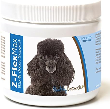 Healthy Breeds Poodle Z-Flex Max Hip and Joint Soft Chews 50 Count