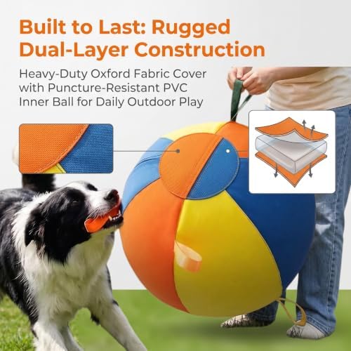 Herding Ball For Dogs Large Inflatable Outdoor Play Toy (25*20*25cm)