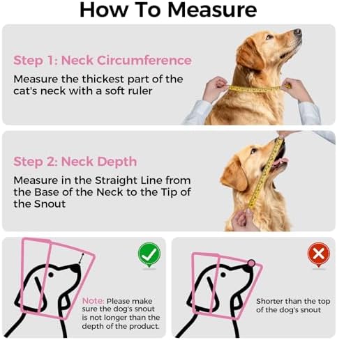 Recovery Collar for Dogs – Adjustable Pet Cone for After Surgery