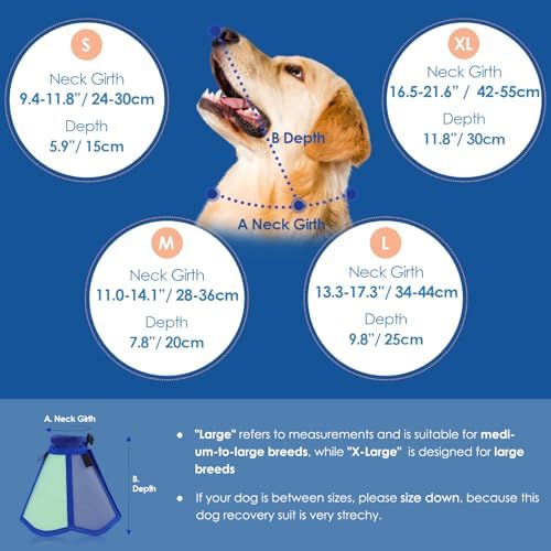 Dog Cone - Soft Cone for Dogs to Stop Licking