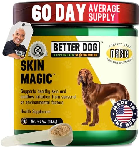 Better Dog Skin Magic Skin and Coat Supplement Powder for Dogs, 4 oz