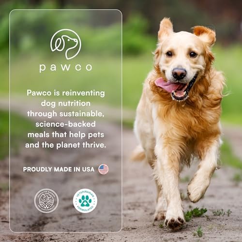 PawCo Premium Fresh Dog Food – Supports Energy, Digestion & Overall Health – LuxBites Recipe with Fermented Protein, Marine Microalgae Oil, Postbiotics & DHA – Pack of 8 x 17oz