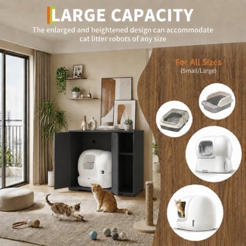 Garvee Cat Litter Box Enclosure, Large Cat House