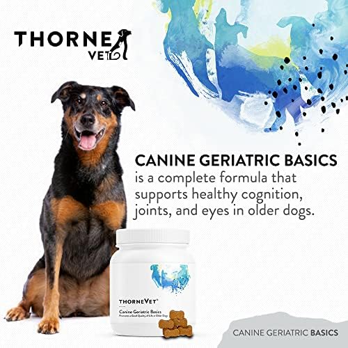 ThorneVet Heart Health Formula and Canine Geriatric Basics Soft Chews Bundle