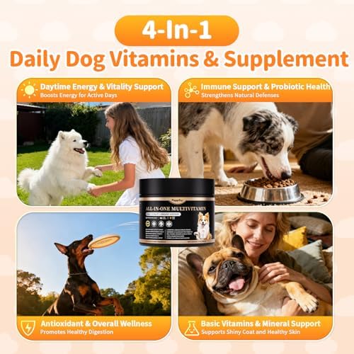Dog Multivitamin Powder – Energy, Gut & Immune, Chicken 75 Scoops