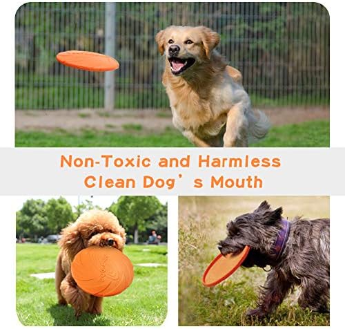 2 Pack Dog Flying Discs for Medium Large Breeds