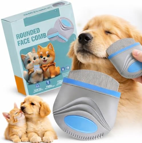 PET Facial Grooming Comb，Stress-free Tear Stain Remover for Dogs & Cats