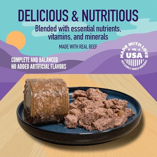 A Strong Heart Chopped Dog Food, Real Beef Dinner, 13.2oz Cans, 12pk