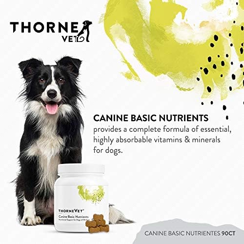 ThorneVet Heart Health Formula, Canine Basic Nutrients, and Joint Support Formula Soft Chews Bundle