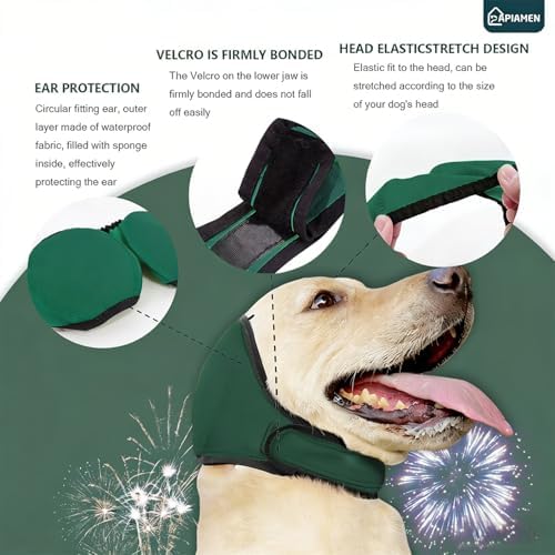 Dog Ear Covers & No Shake Ear Wraps for Hematoma,Grooming,Drying