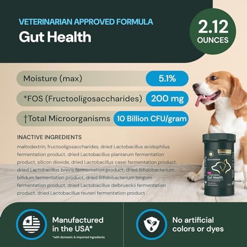 VetriScience Veterinary Strength Gut Health Powder, 60 Servings