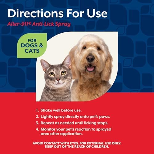 NaturVet Aller-911 Anti-Lick Paw Spray for Dogs & Cats - 8 fl oz