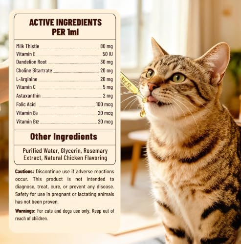 Liquid Milk Thistle for Dogs & Cats, Liver Support for Pets 2 oz