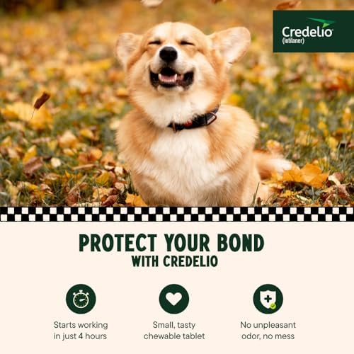 Credelio (lotilaner) Tick & Flea Treatment for Dogs 12.1-25 lbs., 3ct