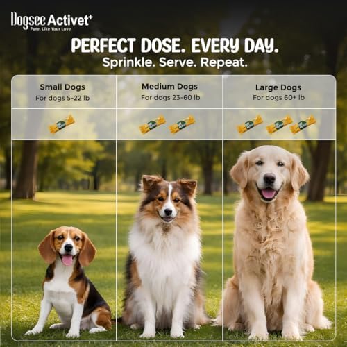 Dogsee Activet+ Freeze Dried Dog Food Topper with Yak Cheese Powder, Dog Supplement for Gut Health, Probiotics for Dogs, Prevents Diarrhea, Indigestion & Reduce Scratching (30 Sachets)