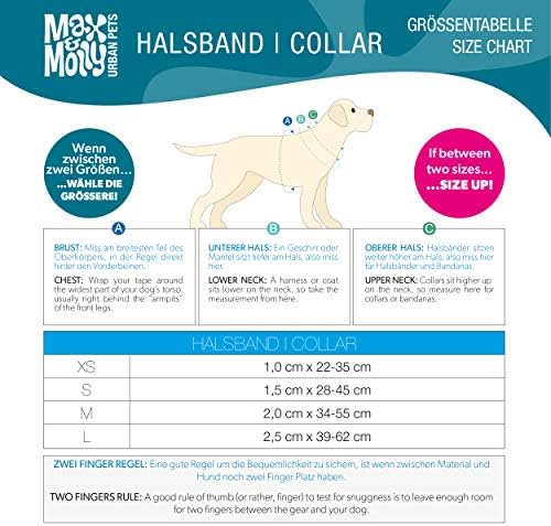 Max & Molly Urban Pets Smart ID Dog Collar - Soft Neoprene, Waterproof, Machine Washable, Power Buckle, Gotcha! QR Tag & Custom App Profile, Jelly Gummy Bears M