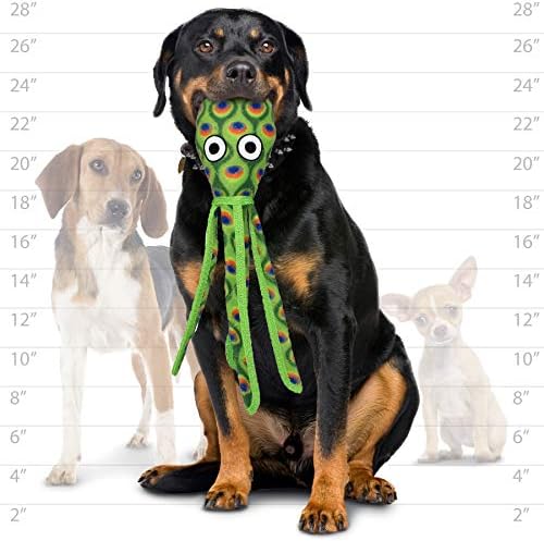 TUFFY® - Original : Squid Dog Toy : : Ultra Durable Plush Toy with Multiple Layers & Reinforced Seams, Washable and Floats, Original Construction