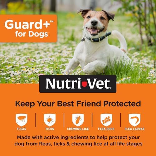 Nutri-Vet Guard+ Spot On for Dogs 5-22 lbs, Flea Treatment, 3 Doses