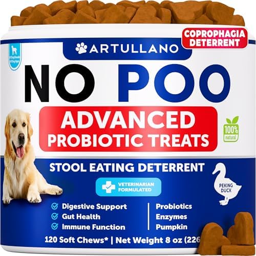 No Poo Chews for Dogs - 120 Bites - Poop Eating Deterrent for Dogs, Puppies