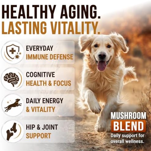 Turkey Tail Mushroom for Dogs - 250 Chews - Dog Lipoma Mushroom Supplement