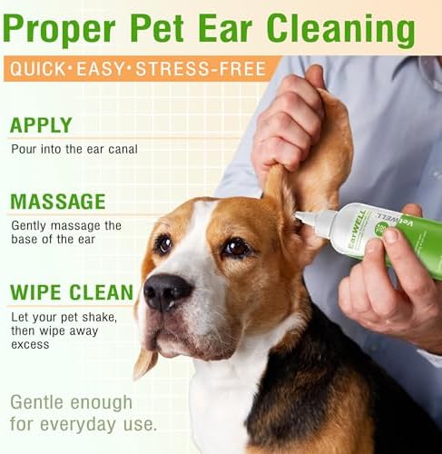 VetWELL Ear Cleaner for Dogs and Cats - Cucumber Melon - 8 oz